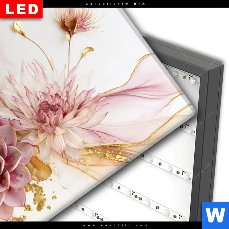 Wechselmotiv Acrylglas Canvalight® DIA | Florale Harmonie | Hochformat