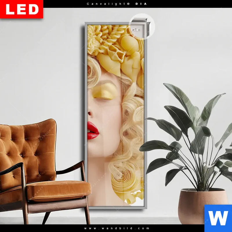 Leuchtbild Acrylglas Canvalight® DIA | Pasta Queen | Schmal