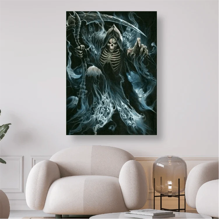 Sensenmann im Nebel - 5D DIY Diamond Painting
