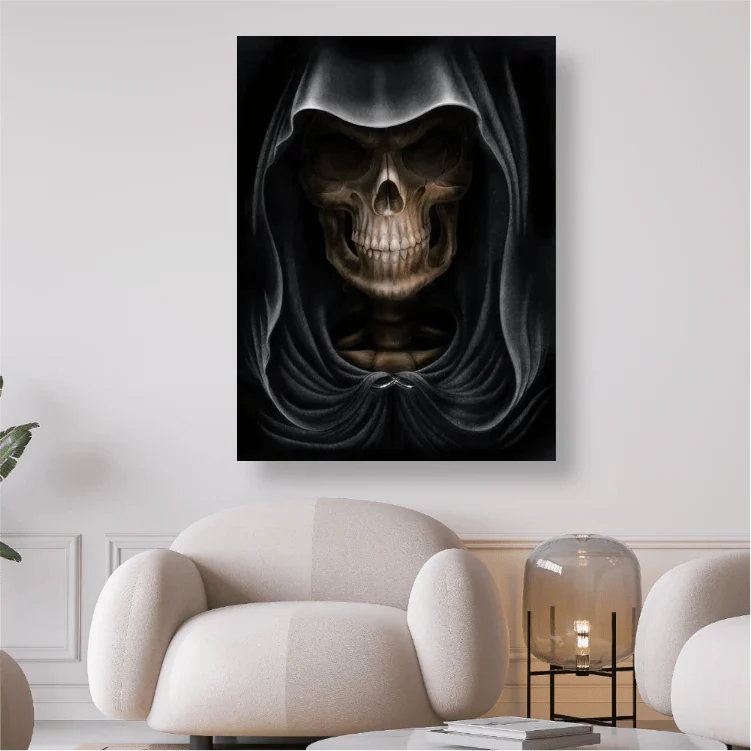 Ghost mit schwarzem Mantel - 5D DIY Diamond Painting