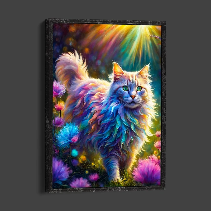 5D Diamond Painting – Colorful Cat
