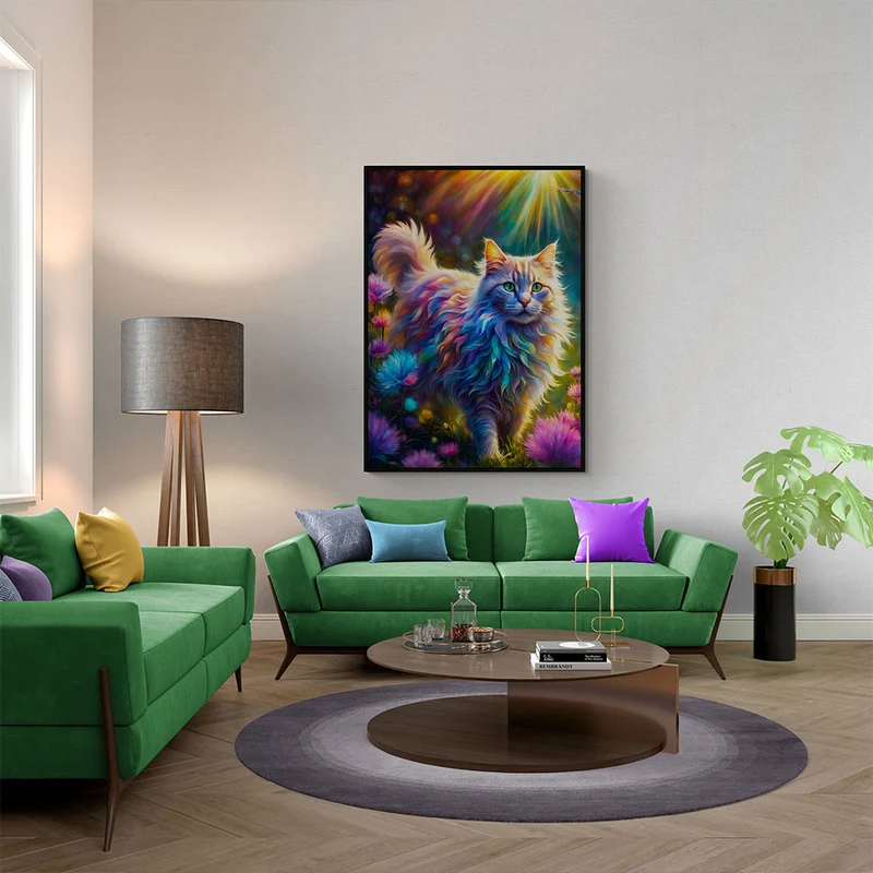5D Diamond Painting – Colorful Cat