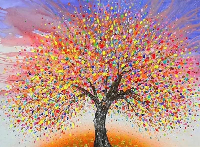 Der Kleckselbaum - Voll AB 5D DIY Diamond Painting