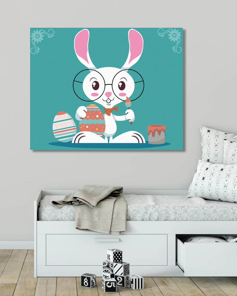 Diamond painting - KANINCHEN MIT BRILLE