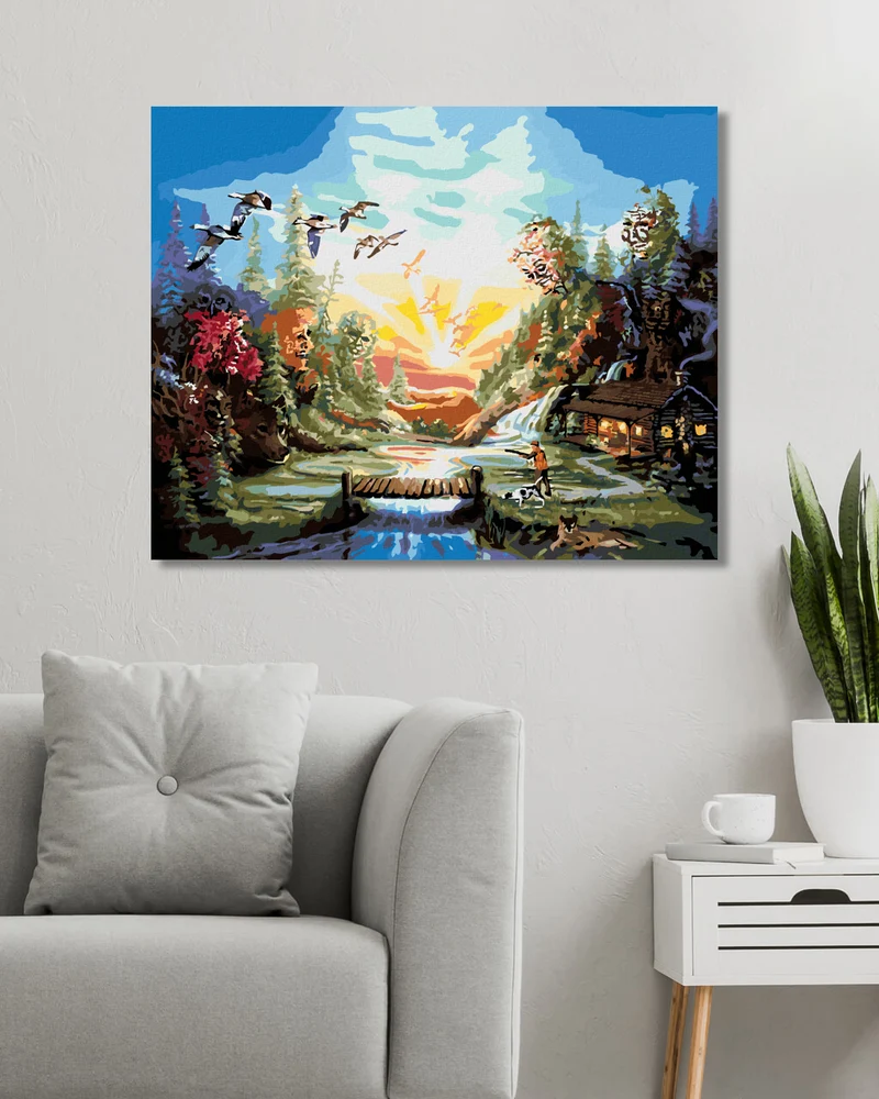 Diamond painting - THANKSGIVING-LANDSCHAFT (D. RUSTY RUST)