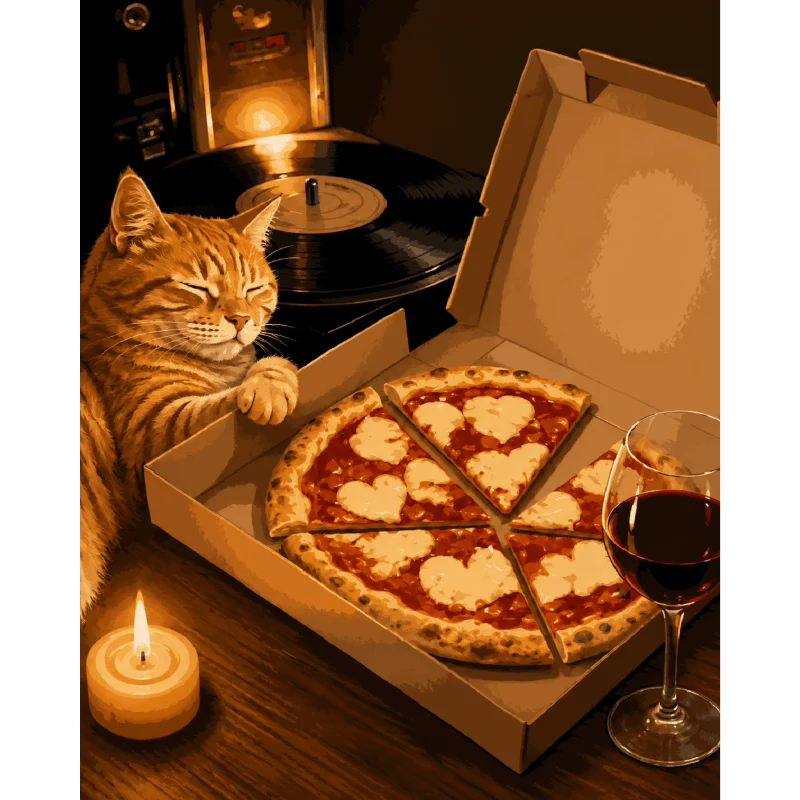 Pizza-Katze