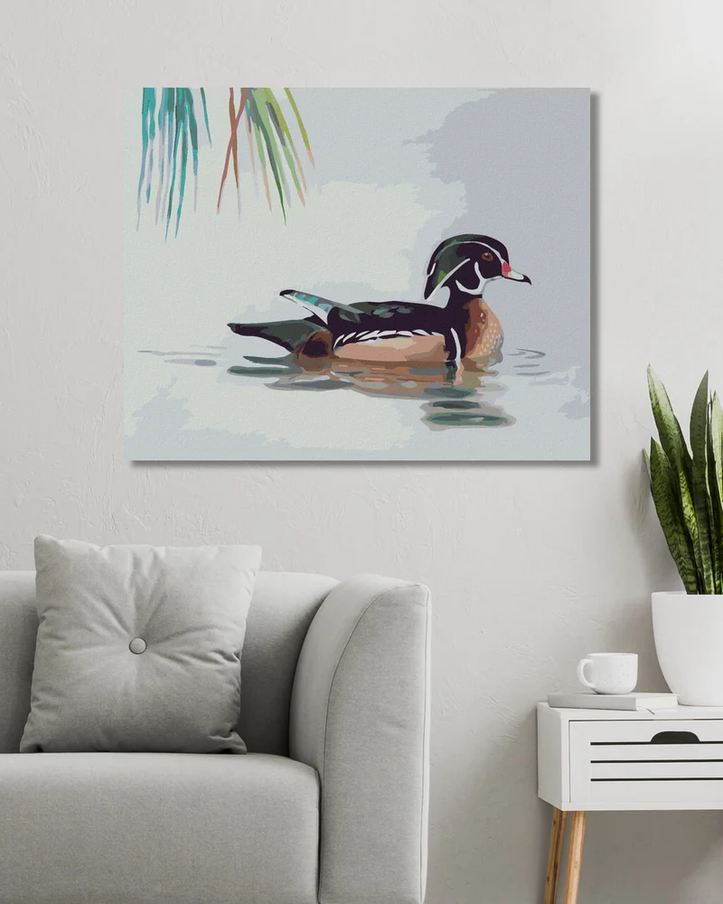 Diamond painting - ENTE AUF DEM WASSER (D. RUSTY RUST)