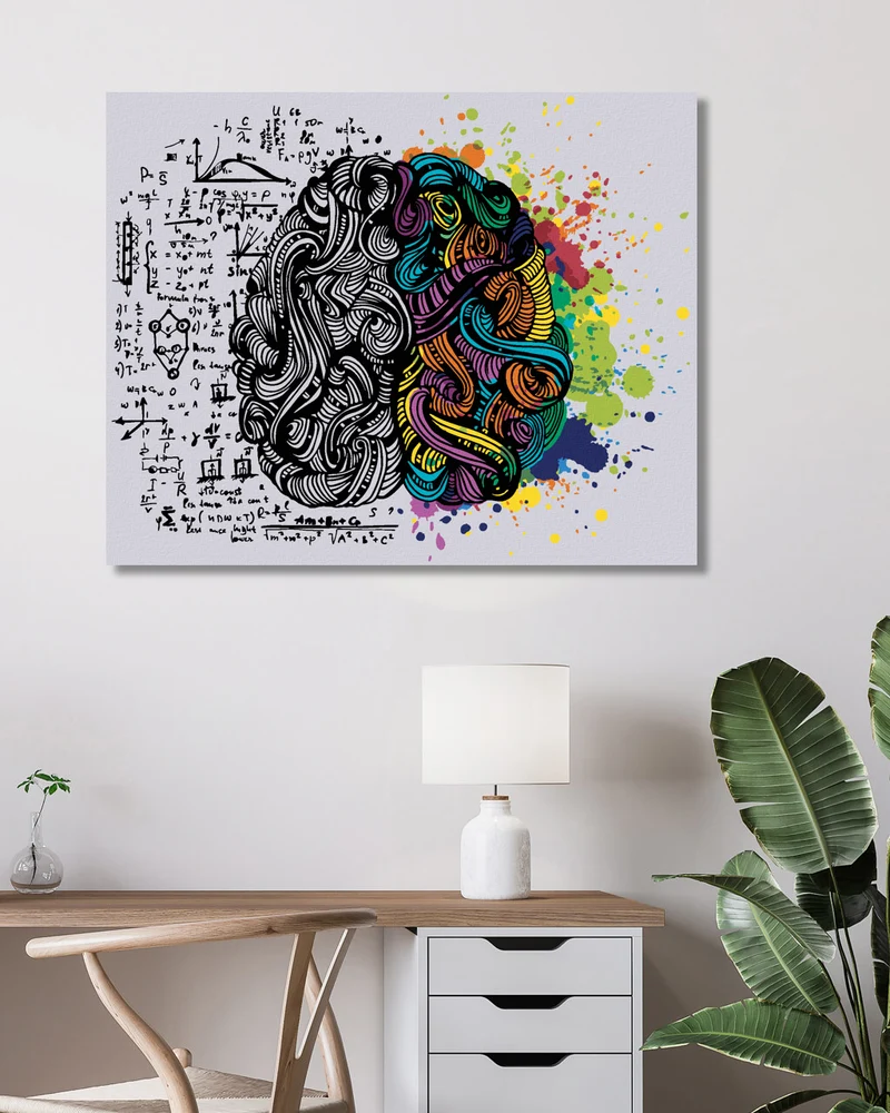 Diamond painting - KREATIVES KONZEPT DES MENSCHLICHEN GEHIRNS