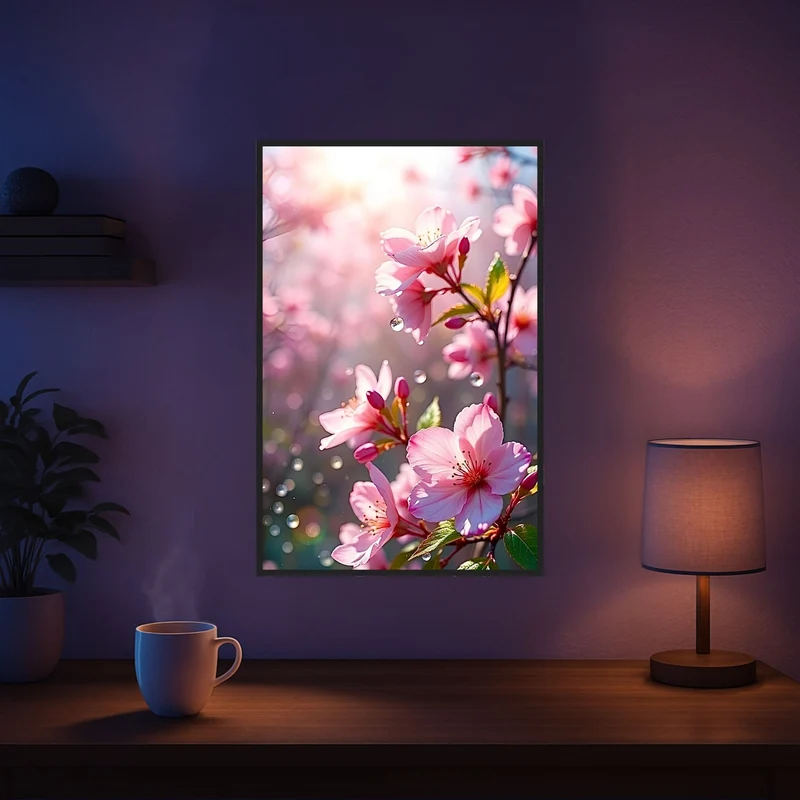 Diamond Painting - Zarte Kirschblüten