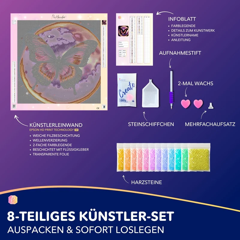 Diamond Painting - Purple Moon