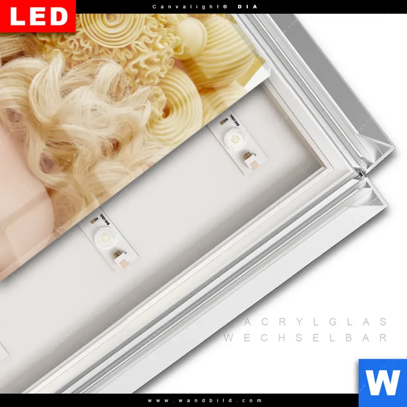 Leuchtbild Acrylglas Canvalight® DIA | Pasta Queen | Panorama