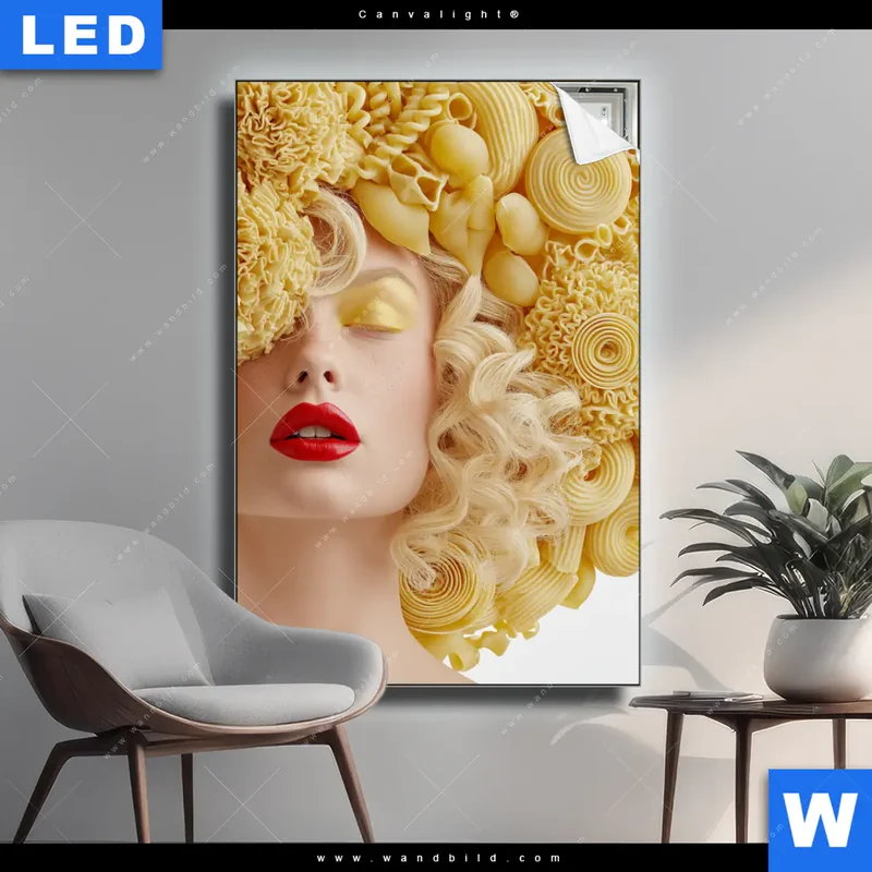 Canvalight® Leuchtbild | Pasta Queen | Hochformat