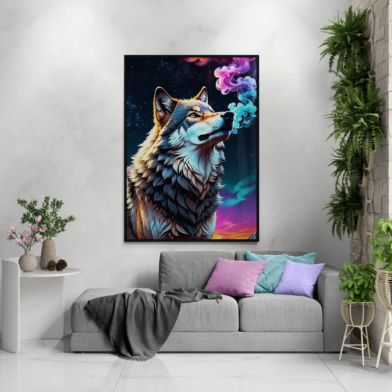 5D Diamond Painting – Wolf