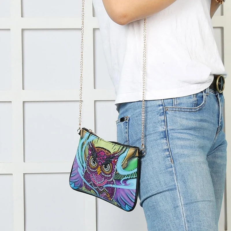 Diamond Painting Tasche Eule