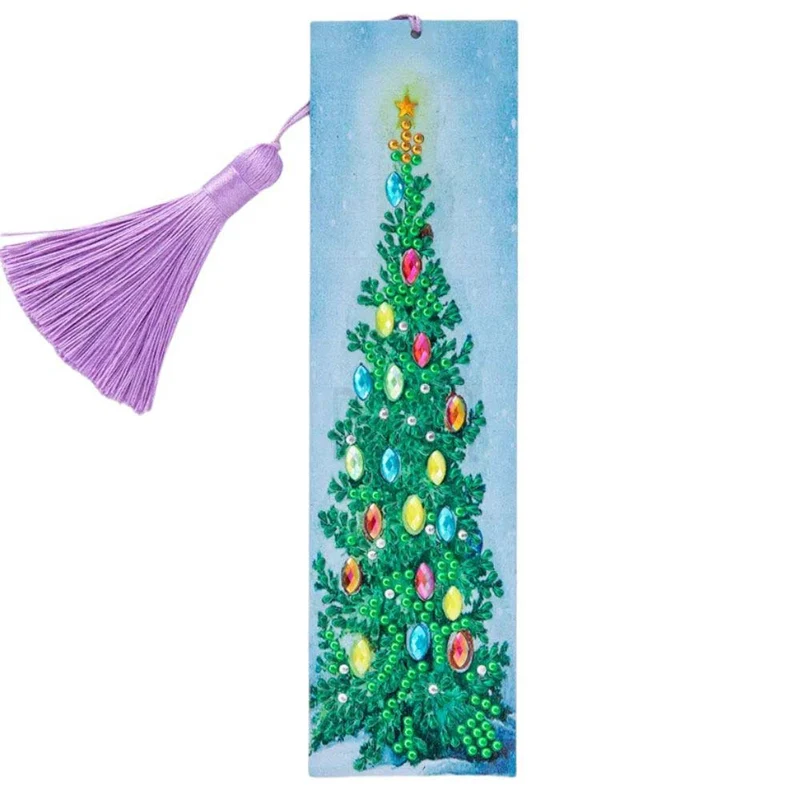 Diamond Painting Lesezeichen Weihnachtsbaum