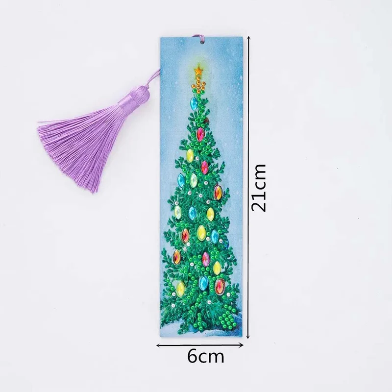 Diamond Painting Lesezeichen Weihnachtsbaum