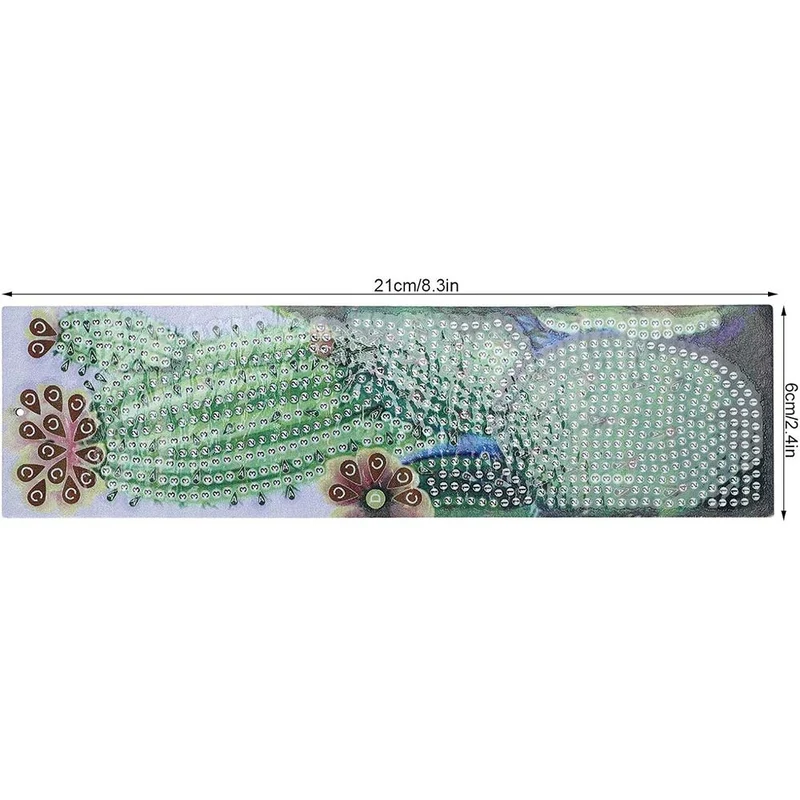 Diamond Painting Lesezeichen Kaktus