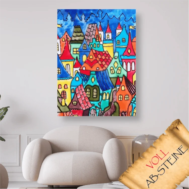 Abstrakte Stadt - Voll AB 5D DIY Diamond Painting
