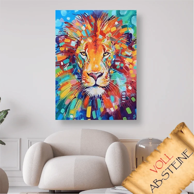 Löwe - Voll AB 5D DIY Diamond Painting