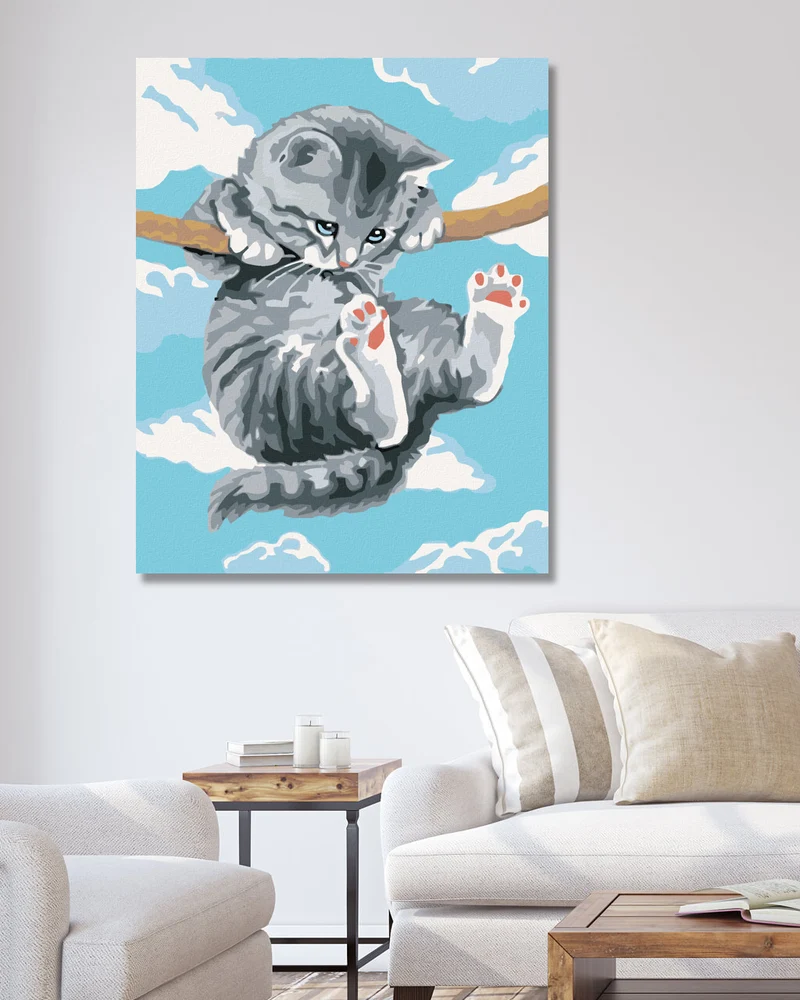 Diamond painting - KATZE AUF DEM AST