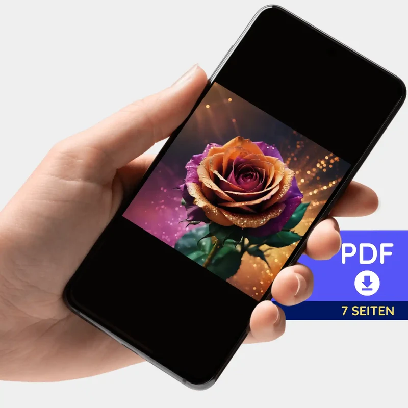 Digitale Bildmappe - Colorful Rose
