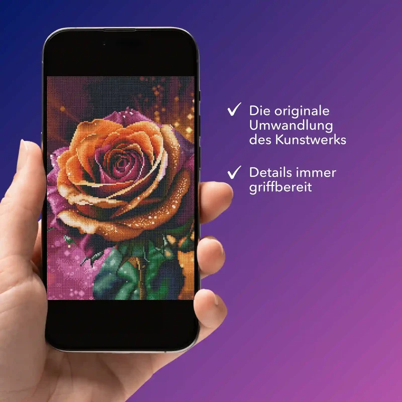 Digitale Bildmappe - Colorful Rose