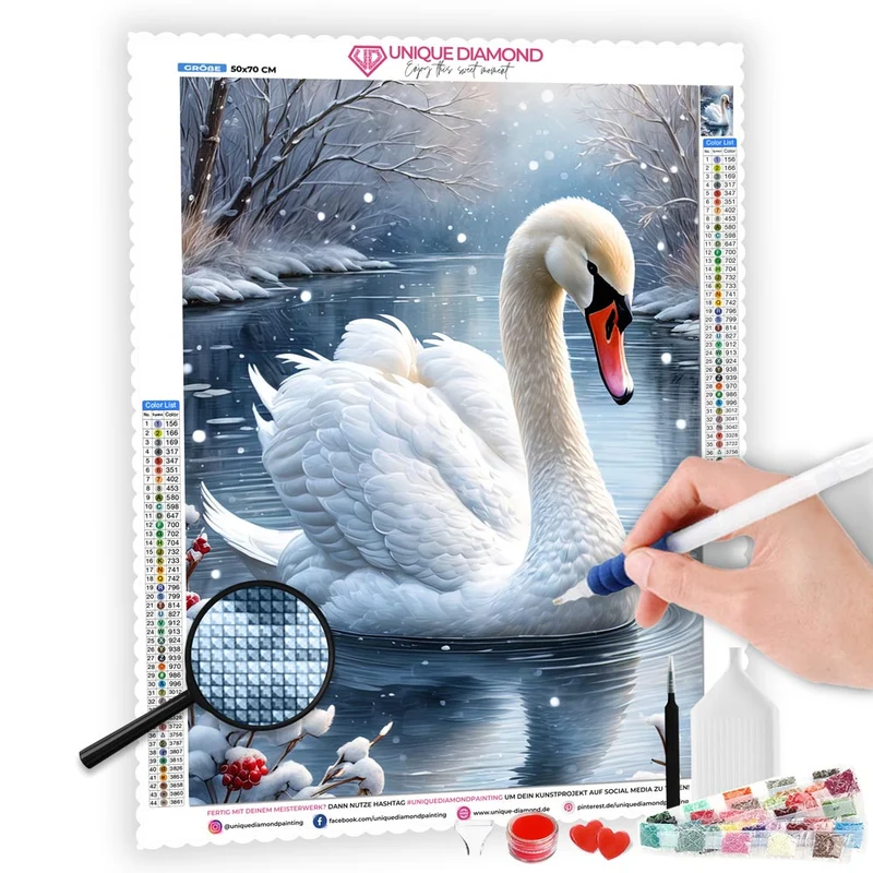 5D Diamond Painting – Schwan