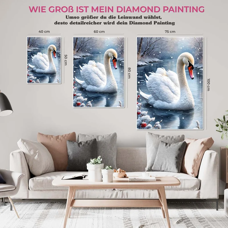 5D Diamond Painting – Schwan