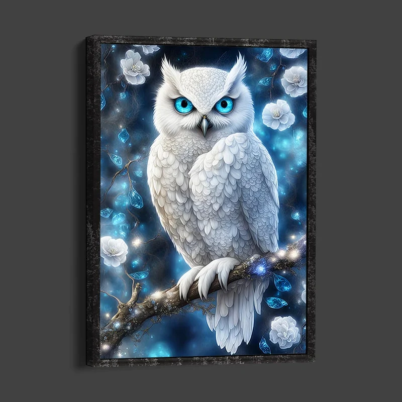 5D Diamond Painting – Weiße Eule