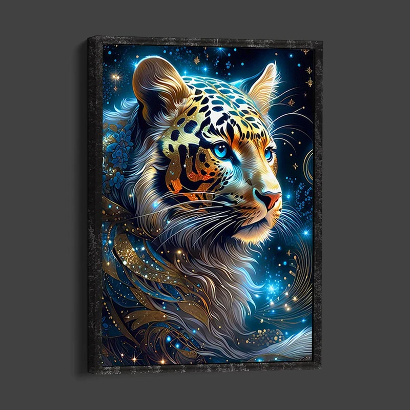 5D Diamond Painting – Starry Sky Leopard