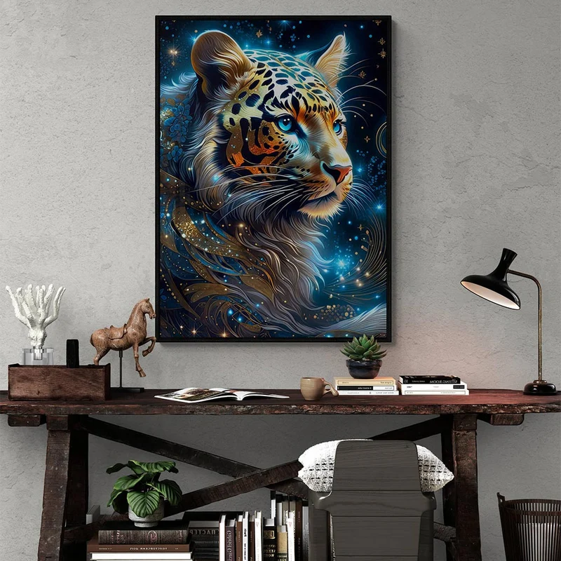 5D Diamond Painting – Starry Sky Leopard