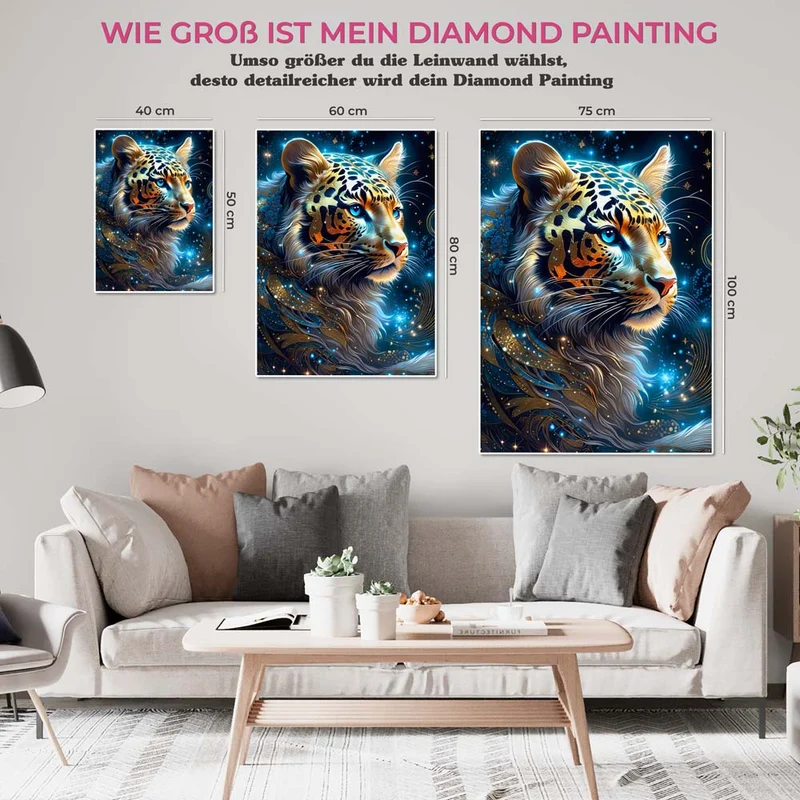 5D Diamond Painting – Starry Sky Leopard