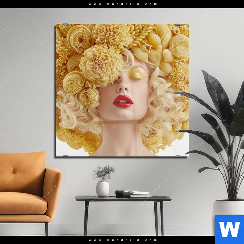 Acrylglasbild | Pasta Queen | Quadrat