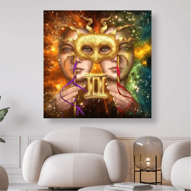 Zwillinge Sternzeichen - 5D DIY Diamond Painting