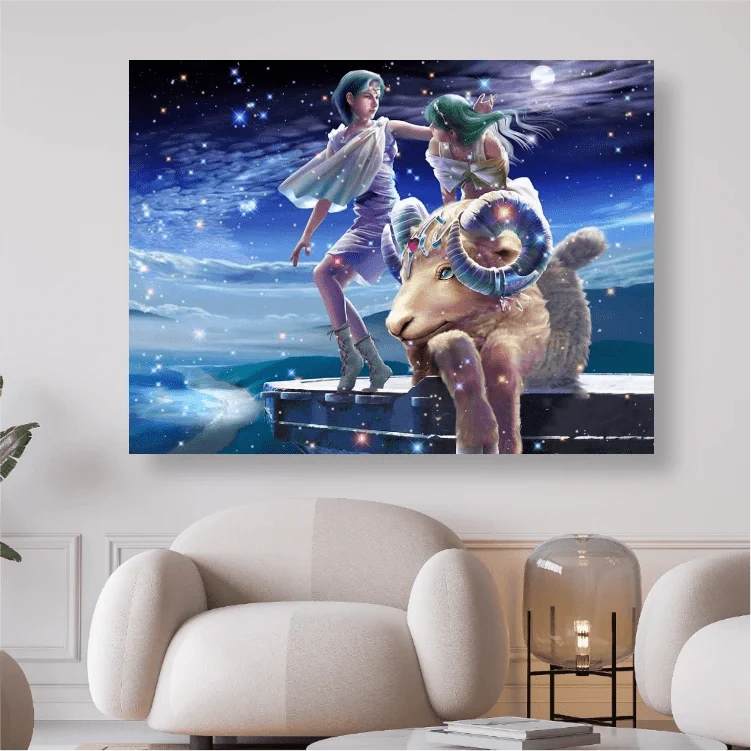 Sternzeichen Widder - 5D DIY Diamond Painting