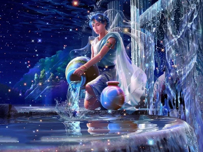 Sternzeichen Wassermann - 5D DIY Diamond Painting
