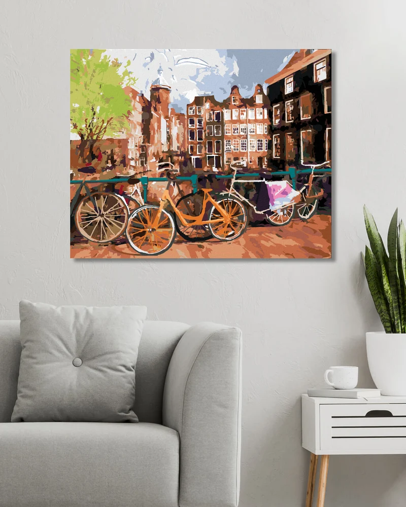 Diamond painting - FAHRRÄDER IN AMSTERDAM