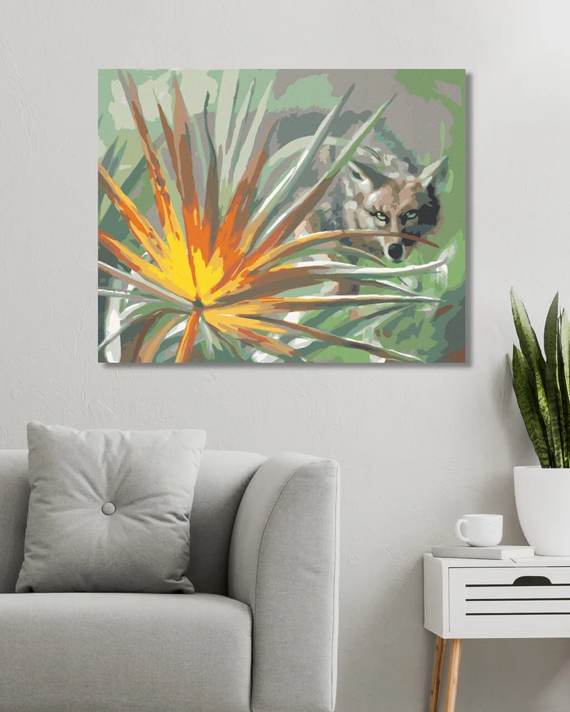 Diamond painting - KOJOTE UND BLATT (D. RUSTY RUST)