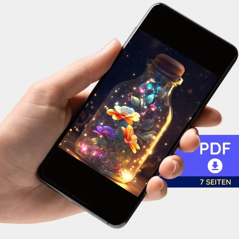 Digitale Bildmappe - Leuchtender Blütenzauber