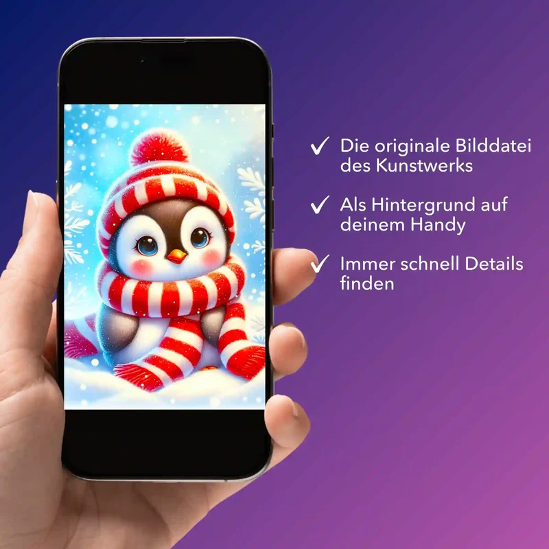 Digitale Bildmappe - Kleiner Pinguin Pixie