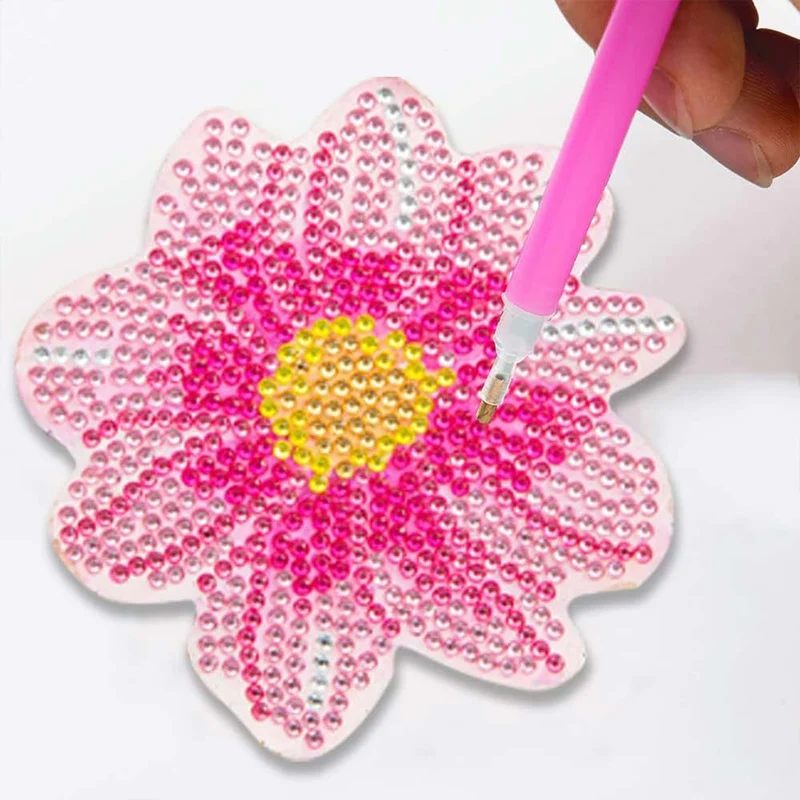 5D Diamond Painting Untersetzer Blumen