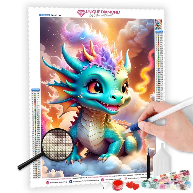 5D Diamond Painting – Lucky Dragon