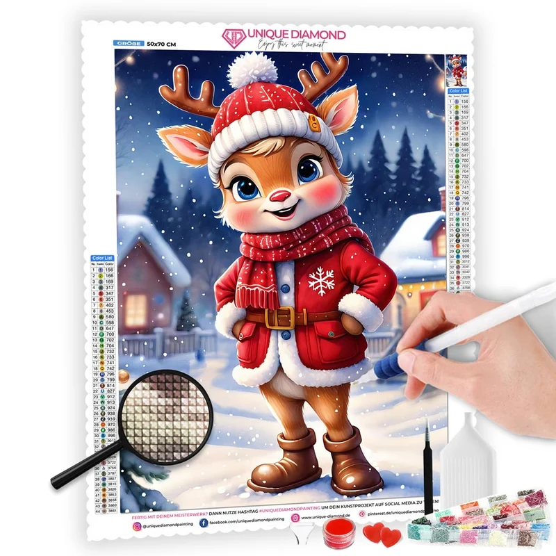 5D Diamond Painting – Rentier