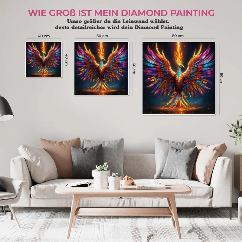 5D Diamond Painting – Colorful Phoenix
