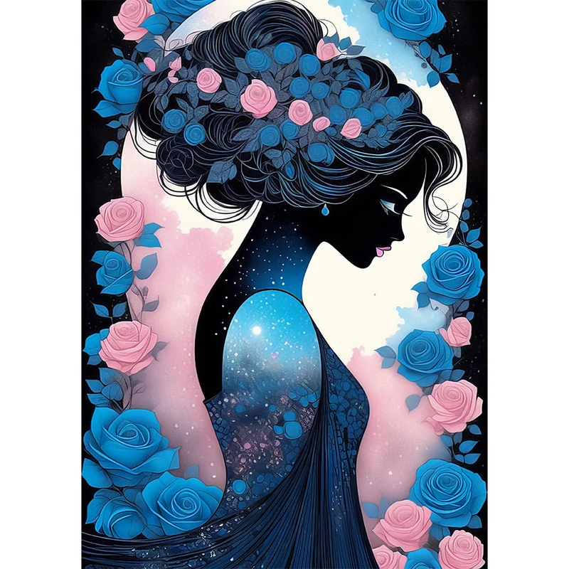 5D Diamond Painting – Rosengarten