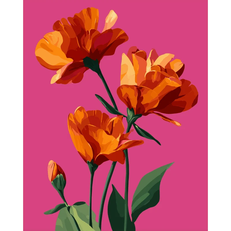 Blüte in Scharlachrot