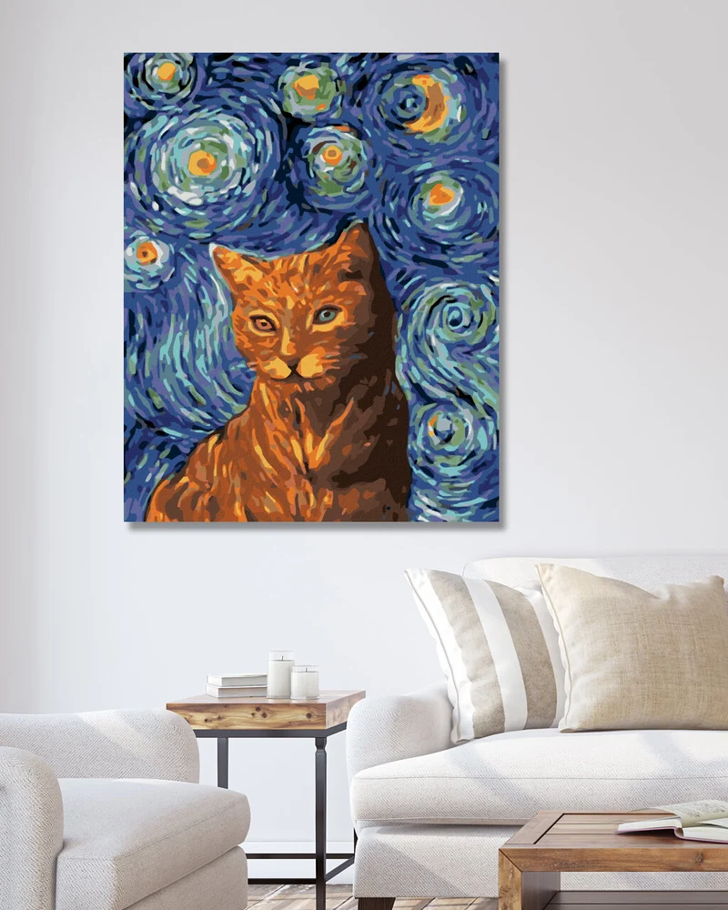 Diamond painting - GOGH KATZE