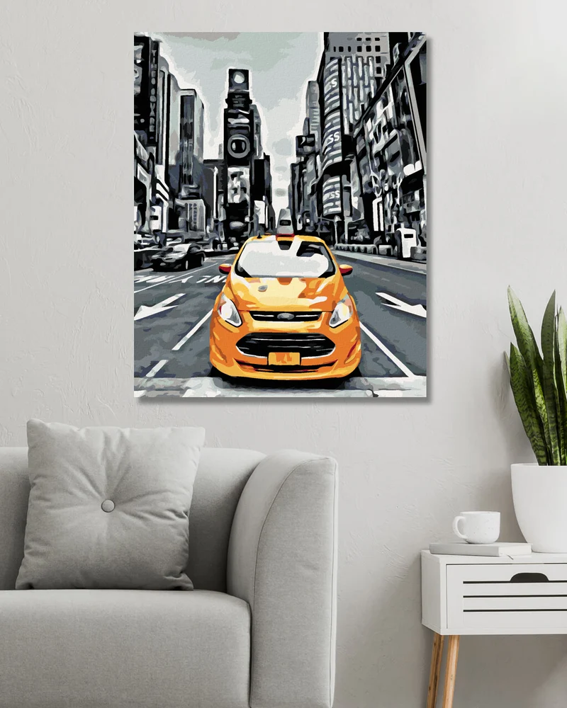 Diamond painting - GELBES TAXI IN NEW YORK