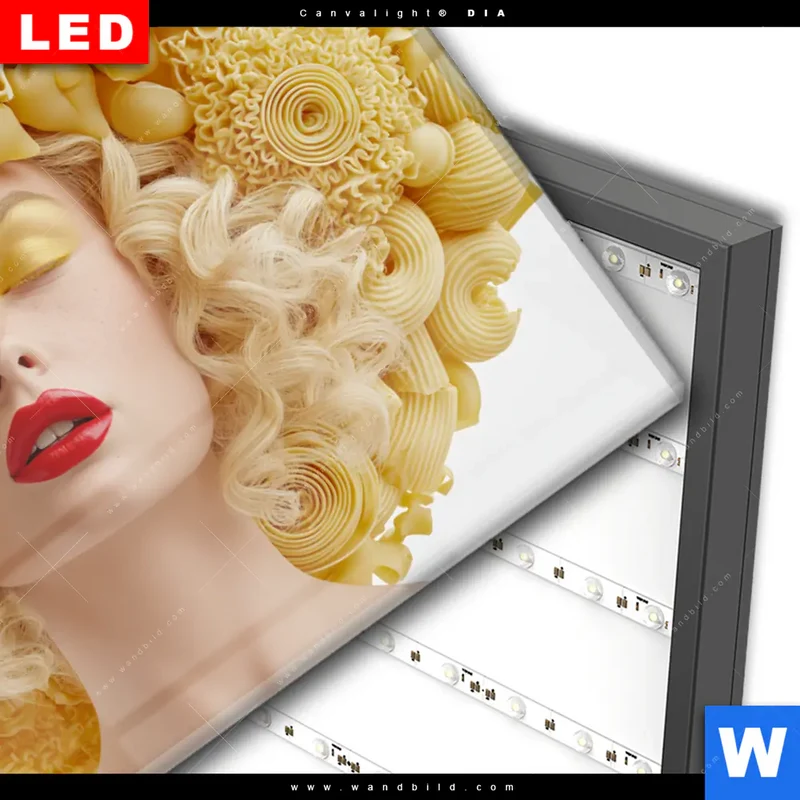 Wechselmotiv Acrylglas Canvalight® DIA | Pasta Queen | Querformat
