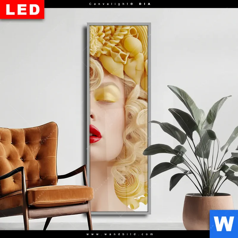 Wechselmotiv Acrylglas Canvalight® DIA | Pasta Queen | Schmal